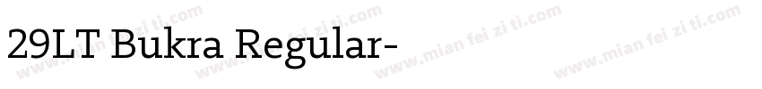 29LT Bukra Regular字体转换